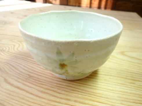 薄いグリーンの茶漬椀です